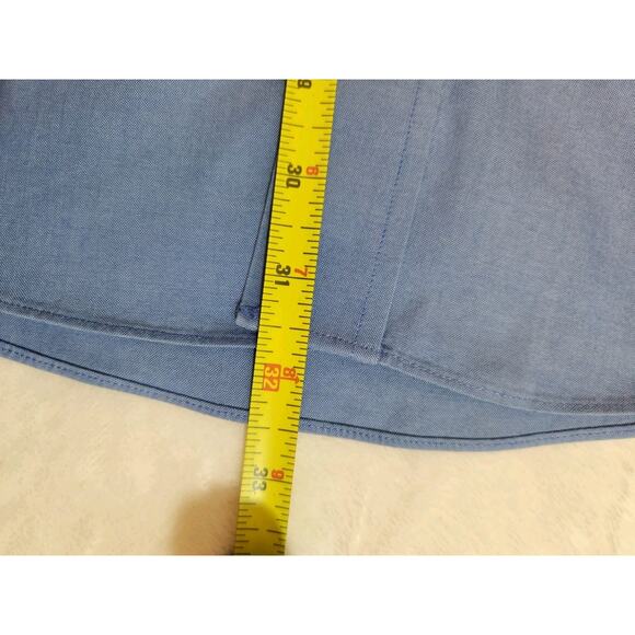 Brooks Brothers Shirt Mens Medium 16 34/35 Blue Long Sleeve Busines Work Preppy - Picture 10 of 11
